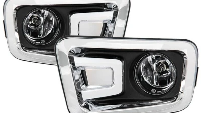Spyder Auto OEM Style Fog Lights with Switch Clear for Nissan Titan 2016-2018                                     - FL-NT16-C - Image 5