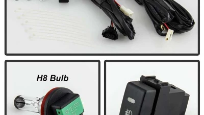 Spyder Auto OEM Style Fog Lights with Switch Clear for Nissan Titan 2016-2018                                     - FL-NT16-C - Image 4