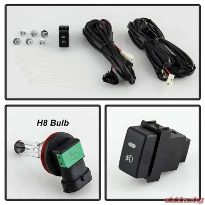 Spyder Auto OEM Style Fog Lights with Switch Clear for Nissan Titan 2016-2018 - FL-NT16-C