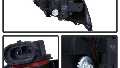 Spyder Auto Fog Lights with Switch Clear for Nissan Versa 2015-2017 FL-NV2015-C                                     - FL-NV2015-C - Image 3