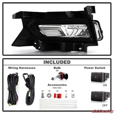 Spyder Auto Clear OEM Fog Lights with Switch for 2020-2022 Nissan Versa FL-NV2020-C - FL-NV2020-C