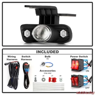 Spyder Auto Halo Projector Clear Fog Lights for Chevrolet Silverado 1999-2002 - FL-P-CS99-HL