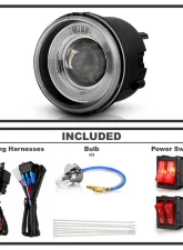Spyder Auto Halo Projector Clear Fog Lights for Dodge Charger 2005-2008                                     - FL-P-DCH05-HL - Image 2