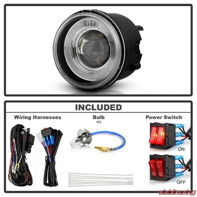 Spyder Auto Halo Projector Clear Fog Lights for Dodge Charger 2005-2008 - FL-P-DCH05-HL