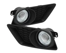 Spyder Auto Clear Halo Projector Fog Lights for Dodge Charger 2011-2014 with Switch
