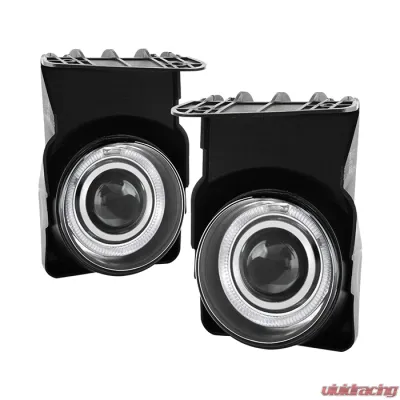 Spyder Auto Halo Projector Clear Fog Lights for GMC Sierra 2003-2006, 4-inch, Clear Lens - FL-P-GS03-HL