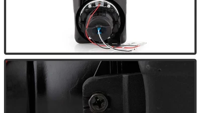 Spyder Auto Halo Projector Clear Fog Lights for GMC Sierra 2003-2006, 4-inch, Clear Lens                                     - FL-P-GS03-HL - Image 3