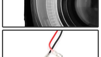 Spyder Auto Halo Projector Clear Fog Lights for GMC Sierra 2003-2006, 4-inch, Clear Lens                                     - FL-P-GS03-HL - Image 4