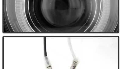 Spyder Auto Halo Projector Clear Fog Lights for GMC Sierra 2003-2006, 4-inch, Clear Lens                                     - FL-P-GS03-HL - Image 5