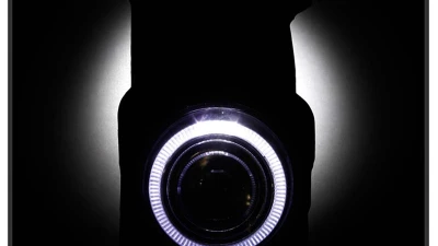 Spyder Auto Halo Projector Clear Fog Lights for GMC Sierra 2003-2006, 4-inch, Clear Lens                                     - FL-P-GS03-HL - Image 6