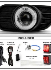 Spyder Auto Halo Projector Clear Fog Lights for Jeep Grand Cherokee 1999-2003                                     - FL-P-JGC99-HL - Image 2
