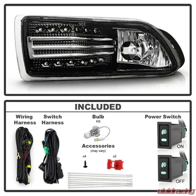 Spyder Auto Clear LED Fog Lights with Switch for Scion tC 2005-2010, FL-STC06-LED - FL-STC06-LED