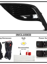 Spyder Auto Clear OEM Style LED Fog Lights with OEM Switch for Toyota Camry SE | XSE 2021-2023                                     - FL-TCAM2021-LED-C - Image 2
