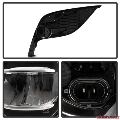 Spyder Auto Clear OEM Style LED Fog Lights with OEM Switch for Toyota Camry SE | XSE 2021-2023 - FL-TCAM2021-LED-C