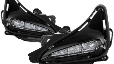 Spyder Auto OEM LED Fog Lights with Switch Clear for Toyota Corolla 2017+                                     - FL-TCO17-LED-C - Image 9