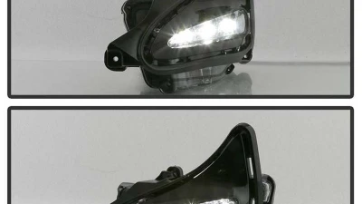 Spyder Auto OEM LED Fog Lights with Switch Clear for Toyota Corolla 2017+                                     - FL-TCO17-LED-C - Image 9