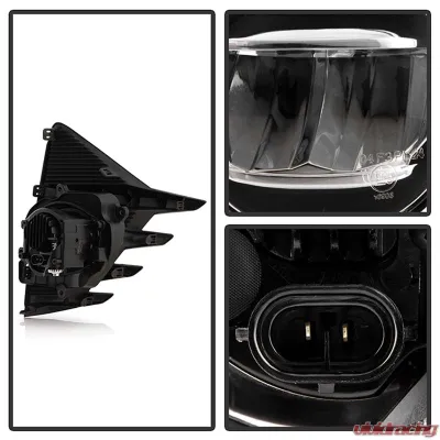 Spyder Auto OEM Style LED Fog Lights for Toyota Prius C 2019 - Clear with OEM Fit Switch - FL-TPRIC19-LED-C