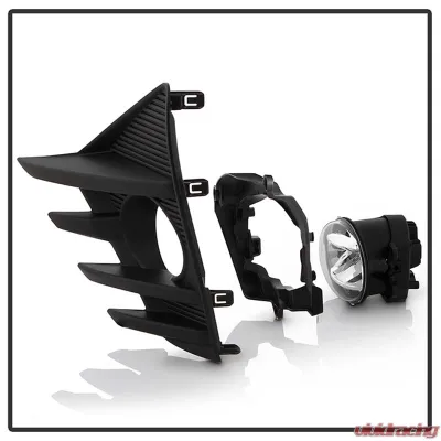 Spyder Auto OEM Style LED Fog Lights for Toyota Prius C 2019 - Clear with OEM Fit Switch - FL-TPRIC19-LED-C