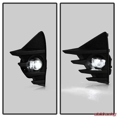 Spyder Auto OEM Style LED Fog Lights for Toyota Prius C 2019 - Clear with OEM Fit Switch - FL-TPRIC19-LED-C