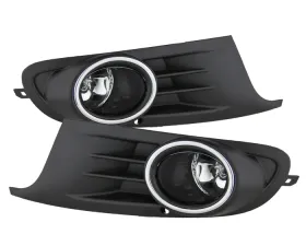 Spyder Auto Clear OEM Style Fog Lights with Switch for 2011-2014 Volkswagen Jetta Sportwagen