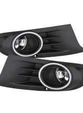Spyder Auto Clear OEM Style Fog Lights with Switch for 2011-2014 Volkswagen Jetta Sportwagen                                     - FL-VG2010-C - Image 3