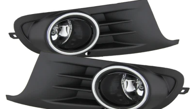 Spyder Auto Clear OEM Style Fog Lights with Switch for 2011-2014 Volkswagen Jetta Sportwagen                                     - FL-VG2010-C - Image 3