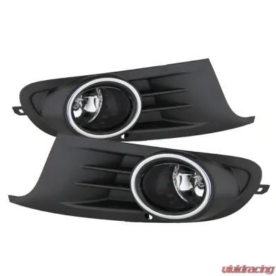 Spyder Auto Clear OEM Style Fog Lights with Switch for 2011-2014 Volkswagen Jetta Sportwagen - FL-VG2010-C