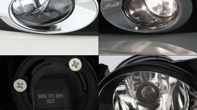 Spyder Auto Clear OEM Style Fog Lights with Switch for Volkswagen Jetta MK6 2011-2014                                     - FL-VJ2011-C - Image 3