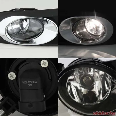 Spyder Auto Clear OEM Style Fog Lights with Switch for Volkswagen Jetta MK6 2011-2014 - FL-VJ2011-C