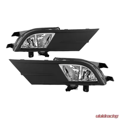 Spyder Auto Clear OEM Style Fog Lights with Switch for 2015-2016 Volkswagen Jetta MK6 4-Door - FL-VJ2015-C
