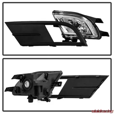 Spyder Auto Clear OEM Style Fog Lights with Switch for 2015-2016 Volkswagen Jetta MK6 4-Door - FL-VJ2015-C