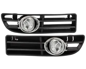 Spyder Auto Clear Fog Lights with Switch for Volkswagen Jetta 1999-2005, OEM Fit