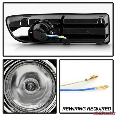 Spyder Auto Clear Fog Lights with Switch for Volkswagen Jetta 1999-2005, OEM Fit - FL-VJ99-C