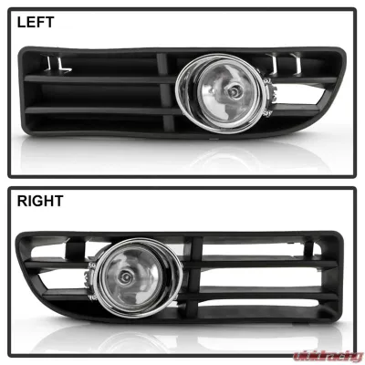 Spyder Auto Clear Fog Lights with Switch for Volkswagen Jetta 1999-2005, OEM Fit - FL-VJ99-C