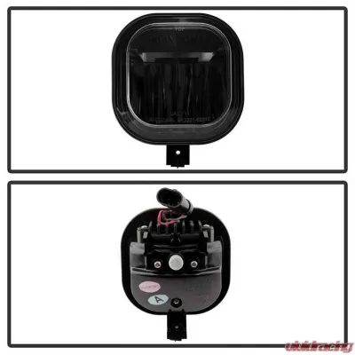 Spyder Auto Black LED Fog Lights for Ford F-550 Superduty 2011-2014 - FL-YD-FS11-LED-BK