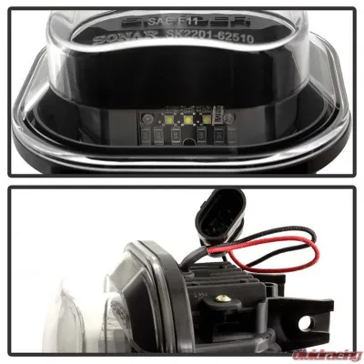 Spyder Auto Black LED Fog Lights for Ford F-550 Superduty 2011-2014 - FL-YD-FS11-LED-BK