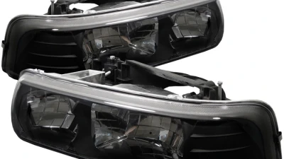 Spyder Auto Crystal Front Bumper Lights Black for Chevrolet Tahoe 2000-2006                                     - HD-YD-CSIL99-BK - Image 2