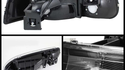 Spyder Auto Crystal Front Bumper Lights Black for Chevrolet Tahoe 2000-2006                                     - HD-YD-CSIL99-BK - Image 2