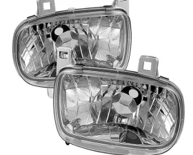 Spyder Auto Crystal Headlights Chrome Mazda RX-7 1993-1997