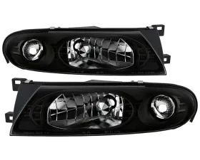 Spyder Auto Crystal Headlights Black Nissan Altima 1994-1997
