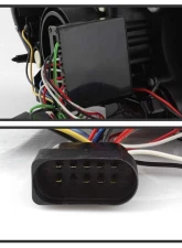 Spyder Auto Black DRL Projector Headlights for 2005-2008 Audi A4 Halogen Non-Convertible                                     - PRO-YD-AA405-LTDRL-G2-BK - Image 4