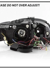 Spyder Auto Black DRL Projector Headlights for 2005-2008 Audi A4 Halogen Non-Convertible                                     - PRO-YD-AA405-LTDRL-G2-BK - Image 5