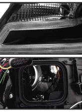 Spyder Auto Black DRL LED Projector Headlights for Audi A4 2009-2012 Halogen                                     - PRO-YD-AA408-DRL-BK - Image 3