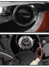 Spyder Auto Black DRL LED Projector Headlights for Audi A4 2009-2012 Halogen                                     - PRO-YD-AA408-DRL-BK - Image 4