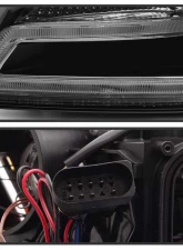 Spyder Auto Black DRL LED Projector Headlights for Audi A4 2009-2012 Halogen                                     - PRO-YD-AA408-DRL-BK - Image 5