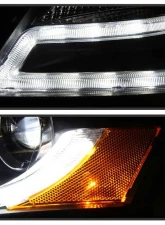 Spyder Auto Black DRL LED Projector Headlights for Audi A4 2009-2012 Halogen                                     - PRO-YD-AA408-DRL-BK - Image 6