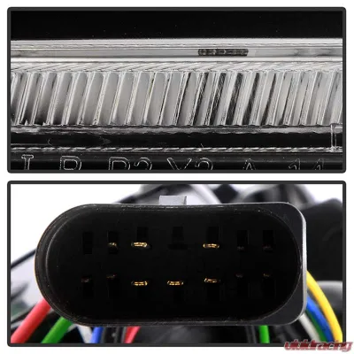 Spyder Auto Black DRL LED Projector Headlights for Audi A4 2009-2012 with Xenon HID Lights - PRO-YD-AA408-HID-DRL-BK