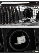 Spyder Auto Black DRL LED Projector Headlights for Audi A4 2009-2012 with Xenon HID Lights                                     - PRO-YD-AA408-HID-DRL-BK - Image 5