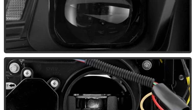 Spyder Auto Apex High Power LED Headlight Black Halogen for Audi A4 S4 2013-2016                                     - PRO-YD-AA413HALAP-BK - Image 3