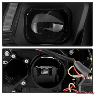 Spyder Auto Apex High Power LED Headlight Black Halogen for Audi A4 S4 2013-2016 - PRO-YD-AA413HALAP-BK
